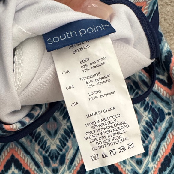 Geometric Patterned Tankini Set - Picture 5 of 8